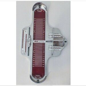 APEX Foot Measuring System 1131W Ladies/Women's Shoe Size Foot Measuring Tool